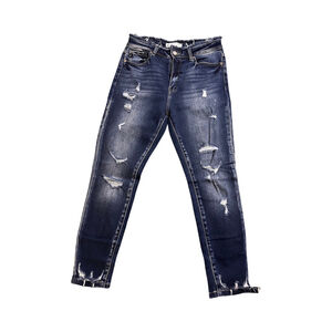 Women's KanCan Blue Distressed Skinny Jeans Size 29